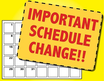 Schedule Change 